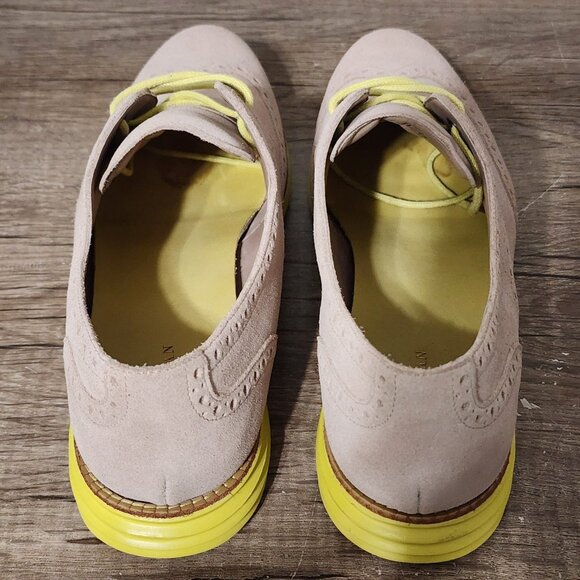 Cole Haan Lunargrand Wingtip Oxford Women’s Shoes Size 9 Brown/Yellow - Picture 8 of 9